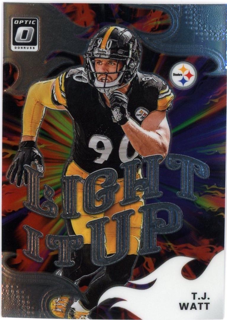 2025 Panini Donruss Optic Light It Up T.J. Watt #13 card