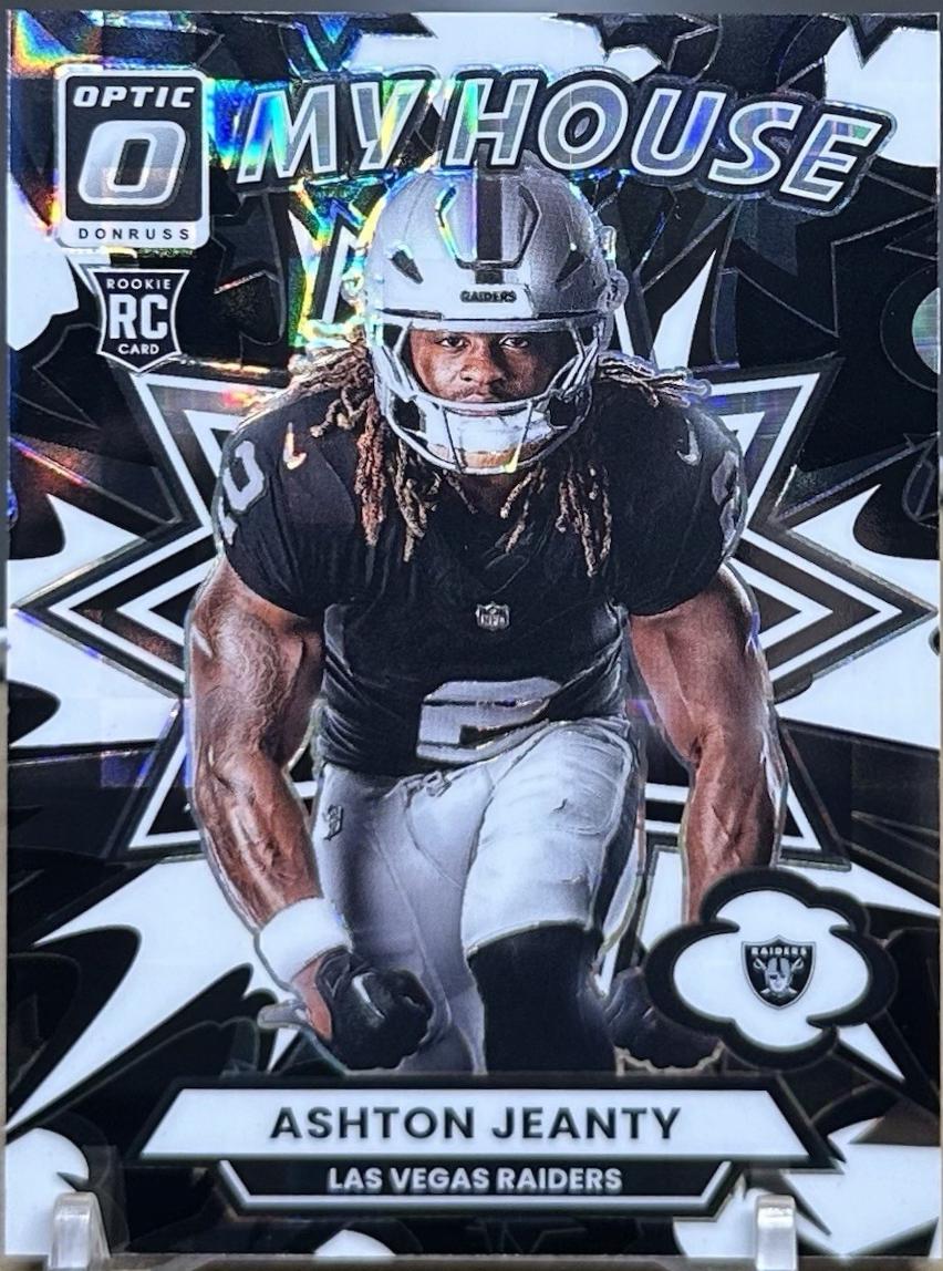 2025 Panini Donruss Optic My House Ashton Jeanty [Black Pandora] #4 card