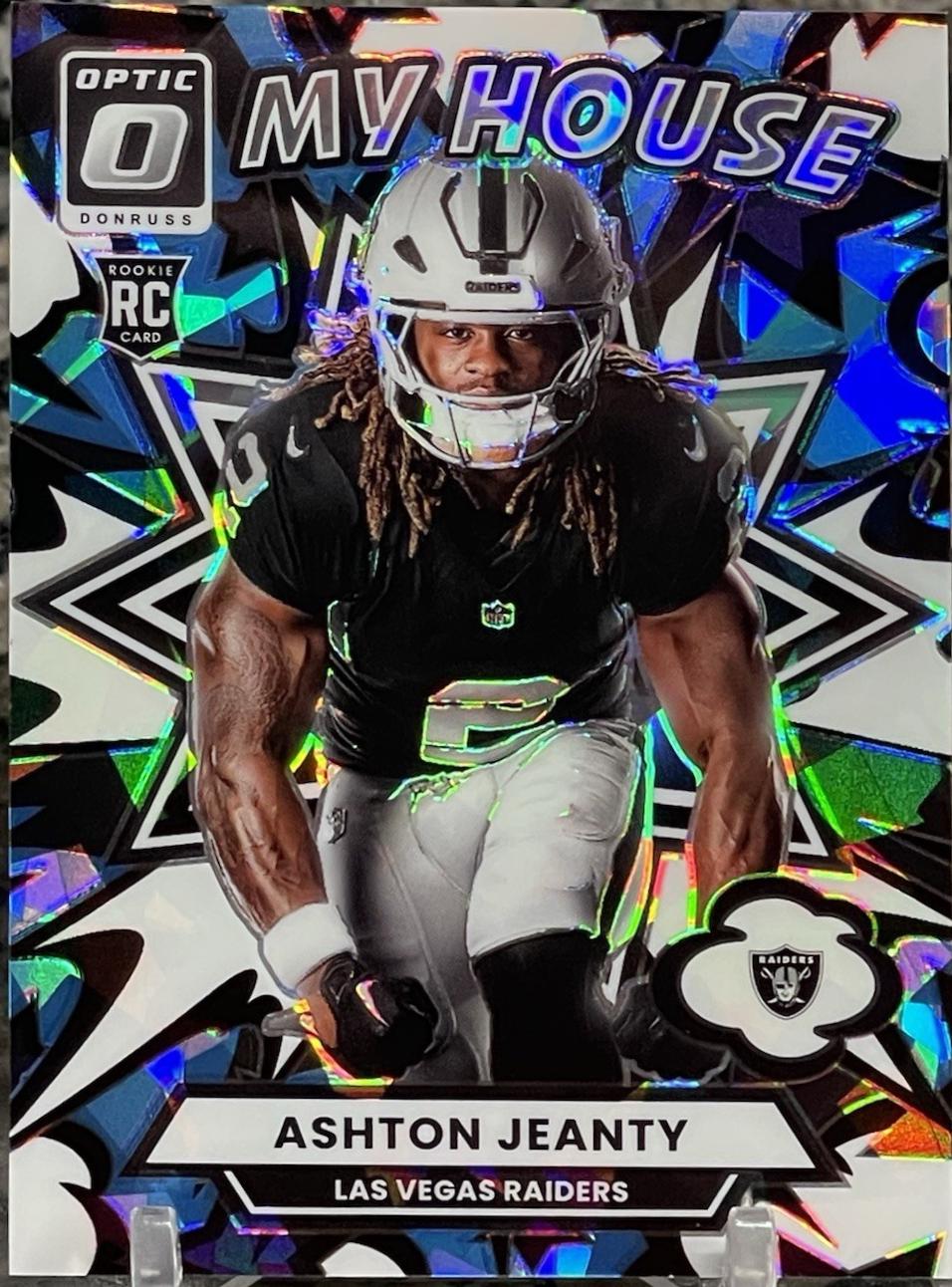 2025 Panini Donruss Optic My House Ashton Jeanty [Ice] #4 card