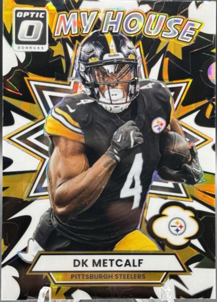 2025 Panini Donruss Optic My House DK Metcalf [Black Pandora] #8 card