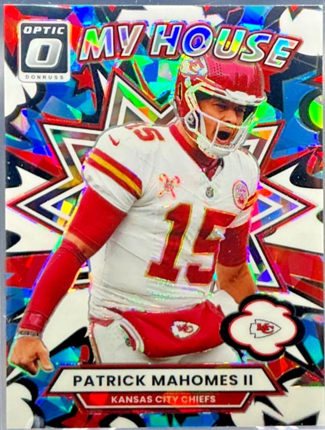 2025 Panini Donruss Optic My House Patrick Mahomes II [Ice] #6 card