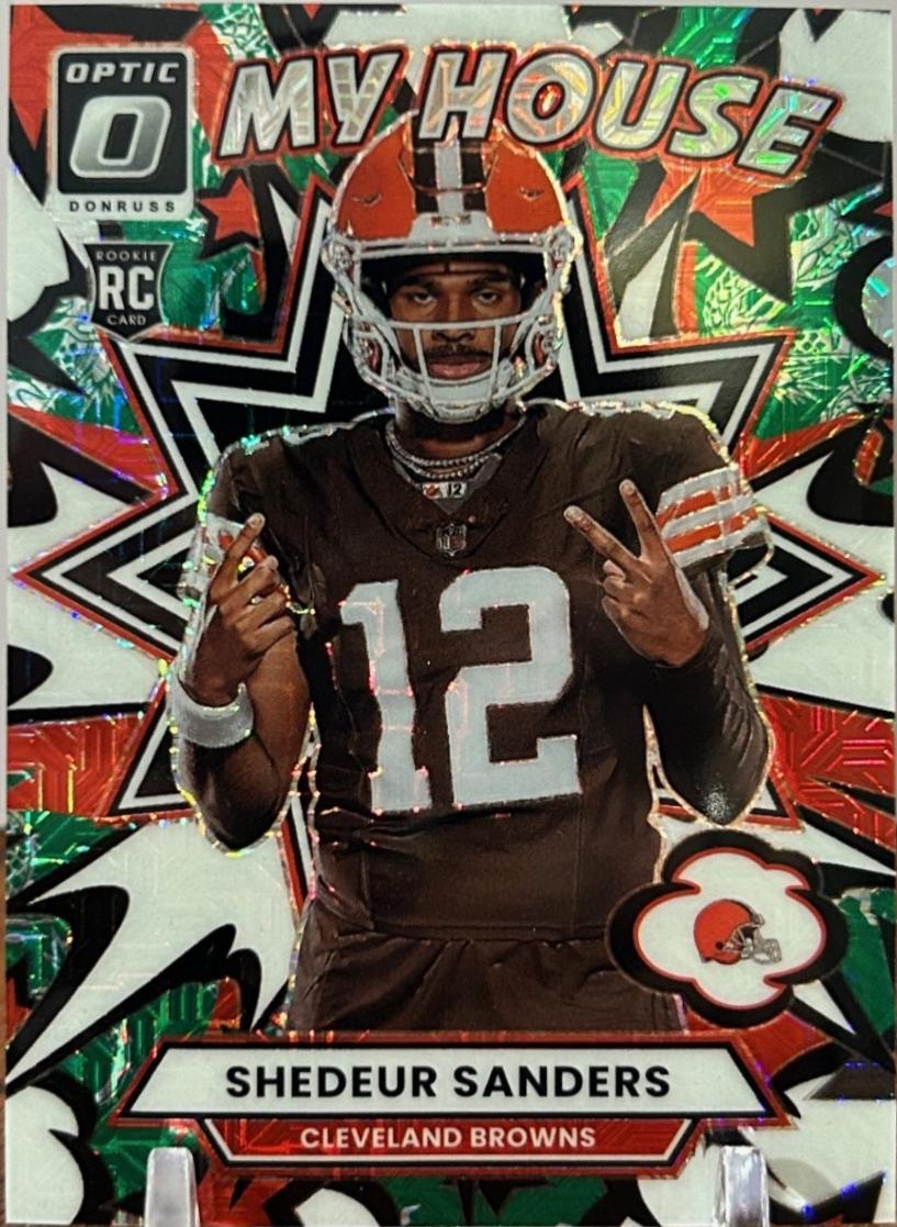 2025 Panini Donruss Optic My House Shedeur Sanders [Dragon] #5 card