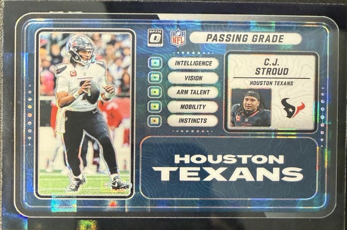 2025 Panini Donruss Optic Passing Grade C.J. Stroud  [Black Pandora] #9 card