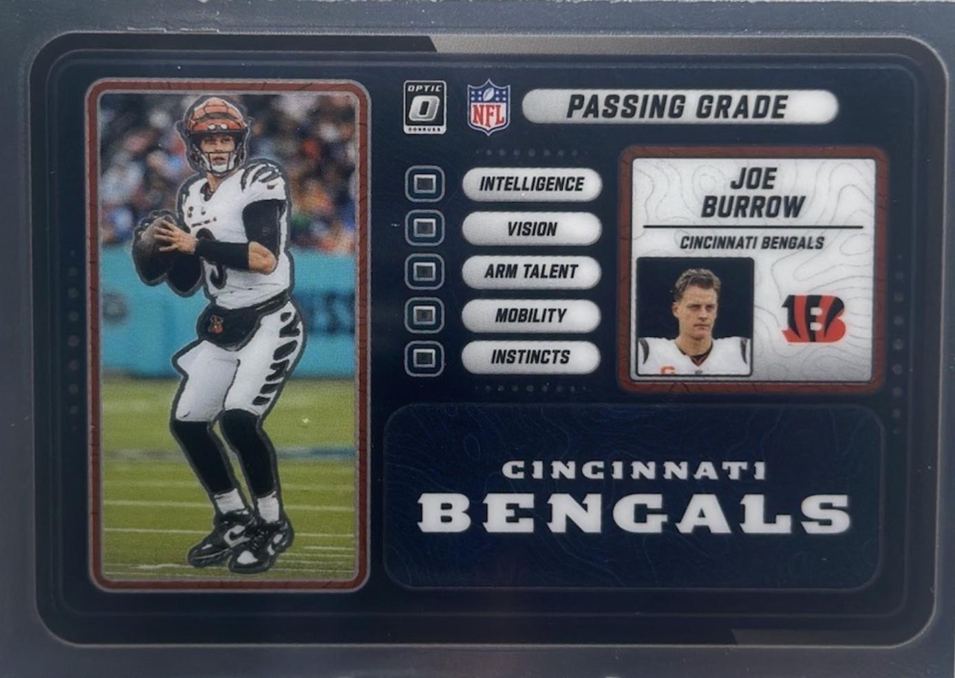 2025 Panini Donruss Optic Passing Grade Joe Burrow #6 card