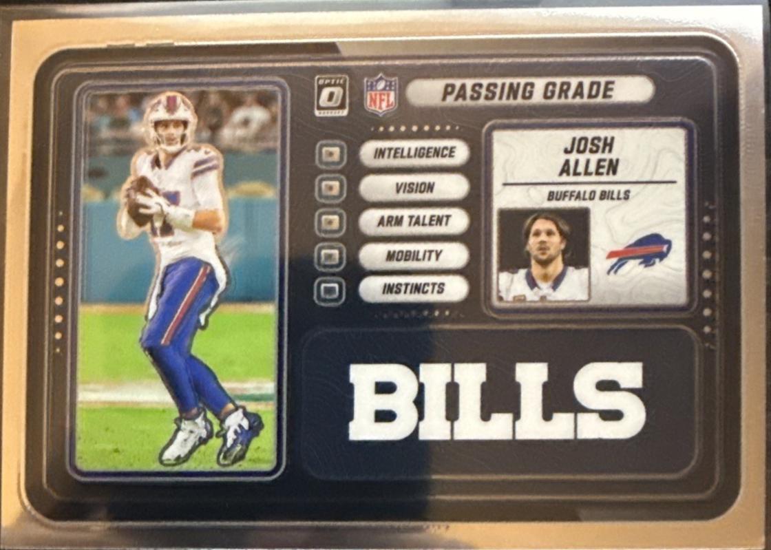 2025 Panini Donruss Optic Passing Grade Josh Allen #7 card