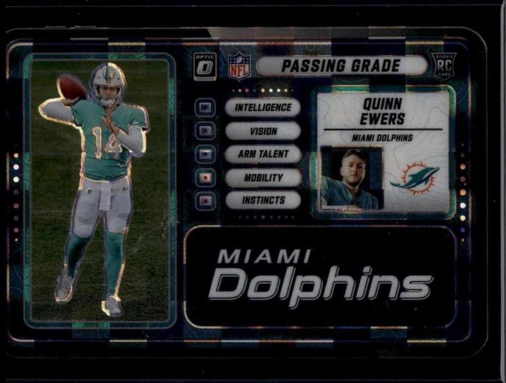 2025 Panini Donruss Optic Passing Grade Quinn Ewers [Black Pandora] #4 card