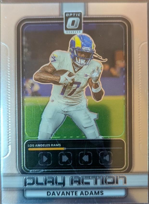 2025 Panini Donruss Optic Play Action Davante Adams #19 card