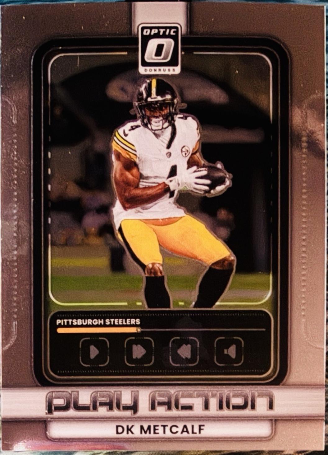 2025 Panini Donruss Optic Play Action DK Metcalf #15 card
