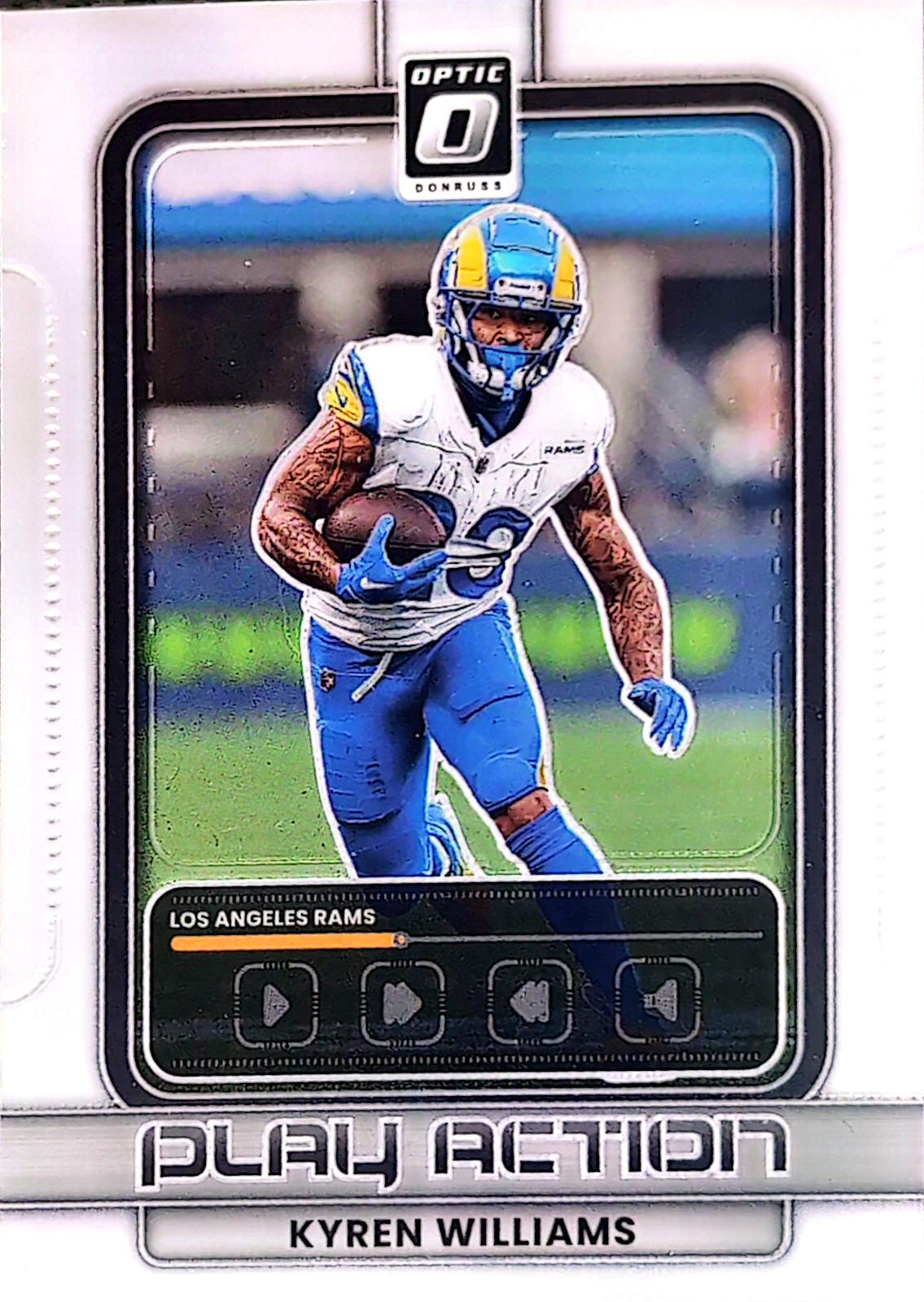 2025 Panini Donruss Optic Play Action Kyren Williams #6 card