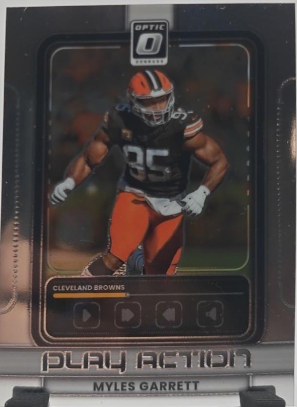 2025 Panini Donruss Optic Play Action Myles Garrett #13 card
