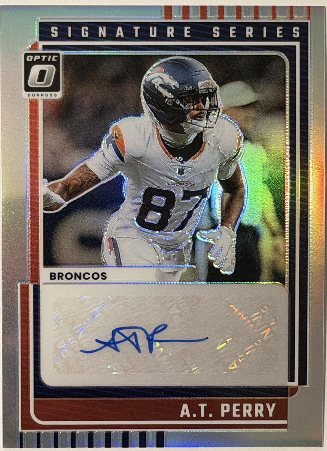 2025 Panini Donruss Optic Signature Series Holo A.T. Perry #SSH-AT card