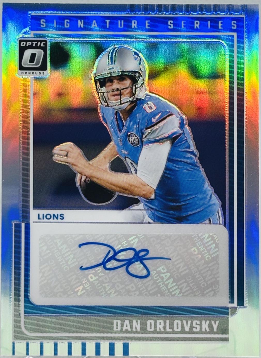 2025 Panini Donruss Optic Signature Series Holo Dan Orlovsky #SSH-DO card