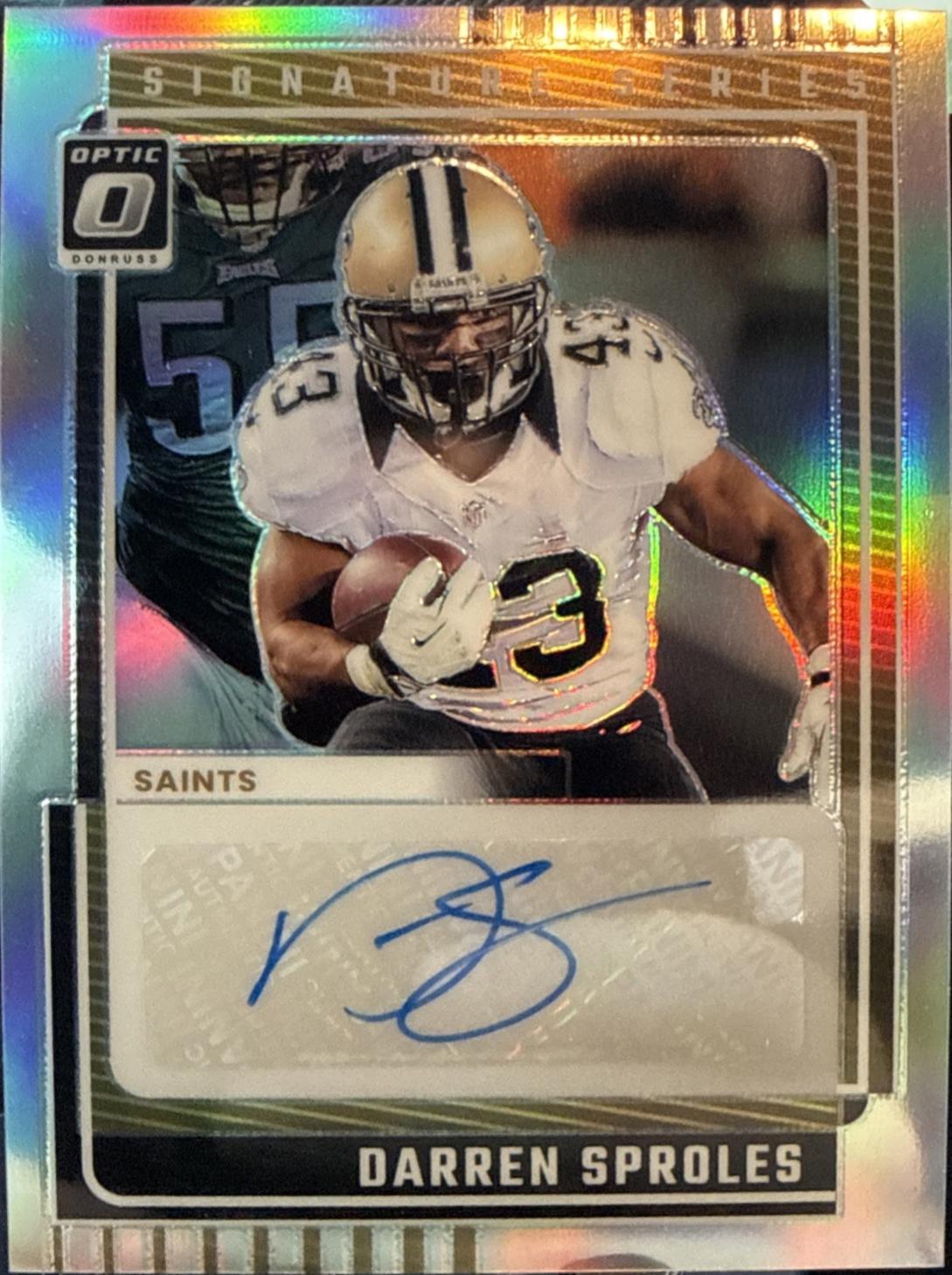 2025 Panini Donruss Optic Signature Series Holo Darren Sproles #SSH-DS card
