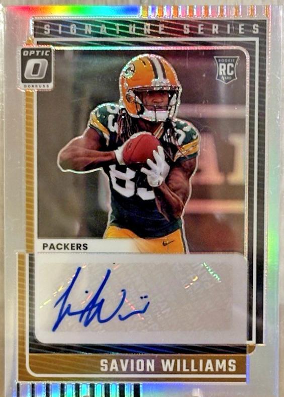 2025 Panini Donruss Optic Signature Series Holo Savion Williams #SSH-SW card