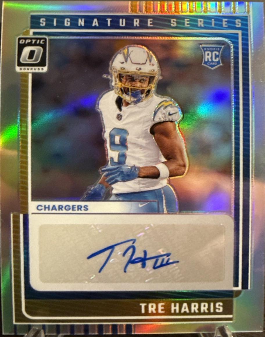 2025 Panini Donruss Optic Signature Series Holo Tre Harris #SSH-TH card