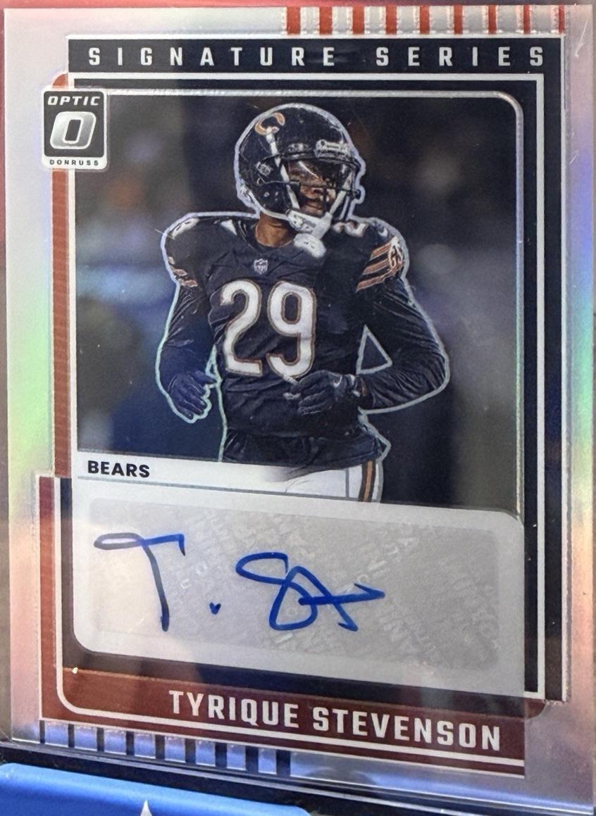2025 Panini Donruss Optic Signature Series Holo Tyrique Stevenson #SSH-TS card