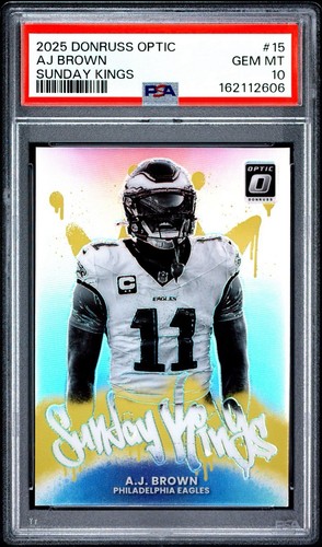 2025 Panini Donruss Optic Sunday Kings A.J. Brown #15 card