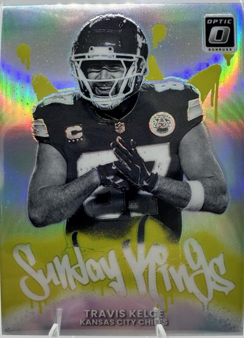2025 Panini Donruss Optic Sunday Kings Travis Kelce #8 card