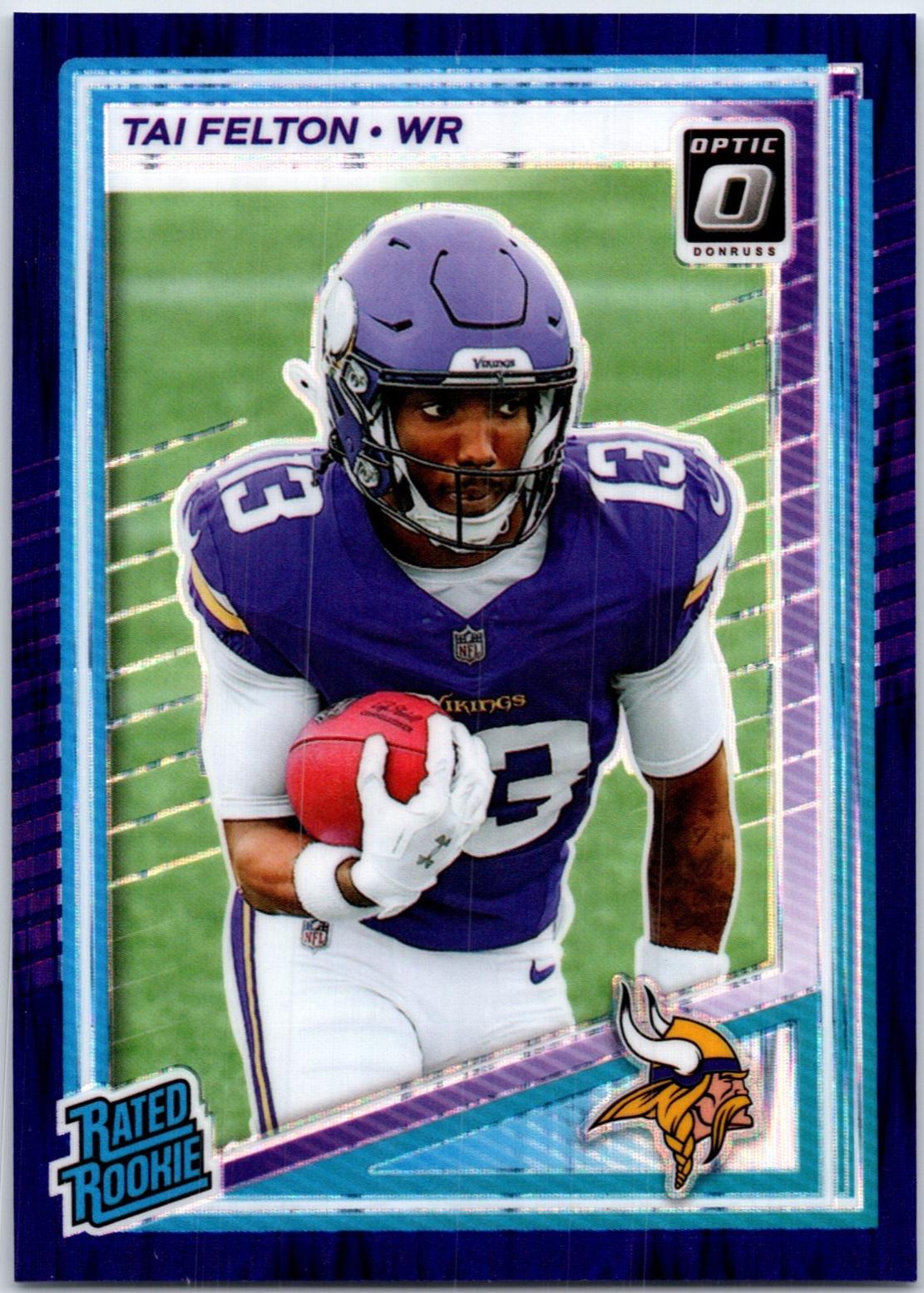 2025 Panini Donruss Optic Tai Felton [Purple Shock] #239 card