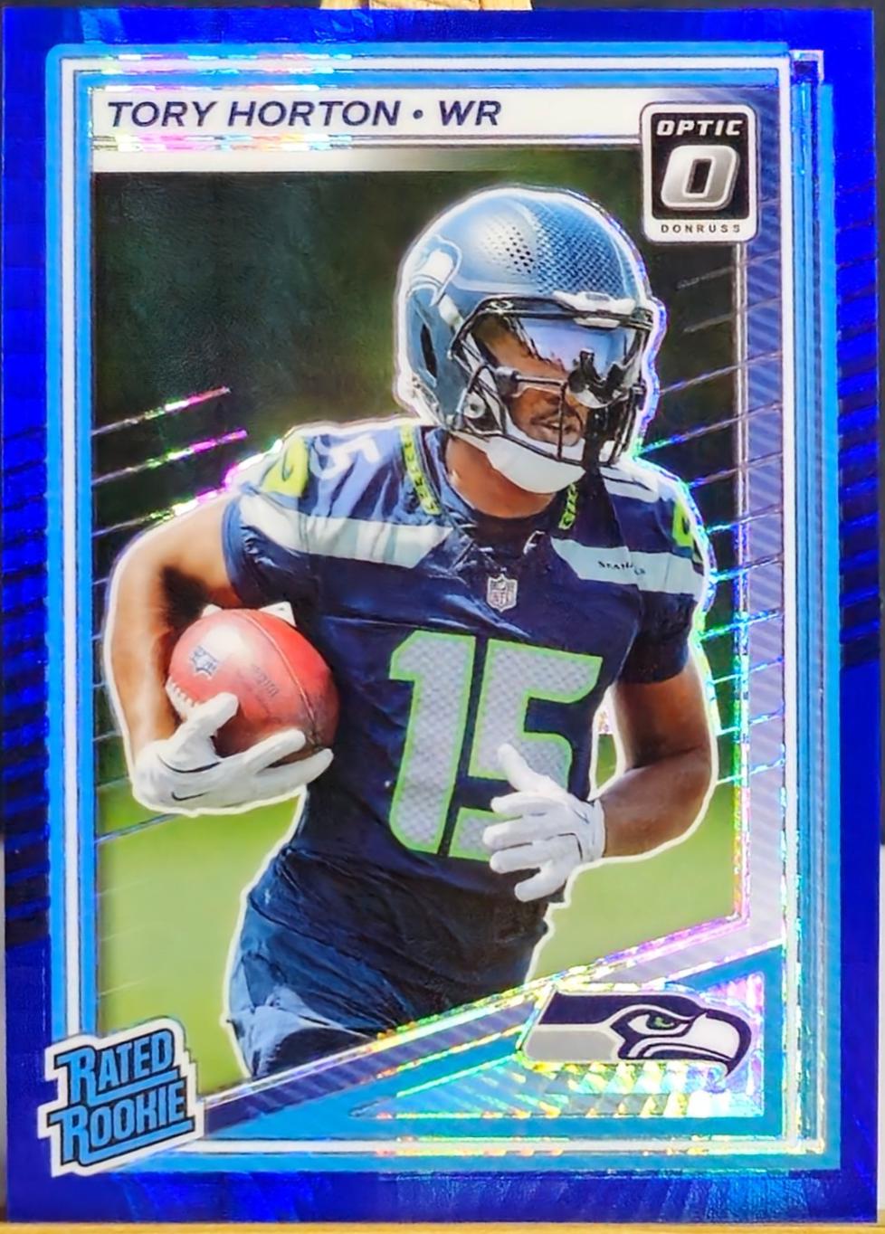 2025 Panini Donruss Optic Tory Horton [Blue Hyper] #295 card