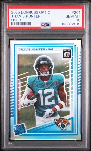 2025 Panini Donruss Optic Travis Hunter [Holo] #201 card