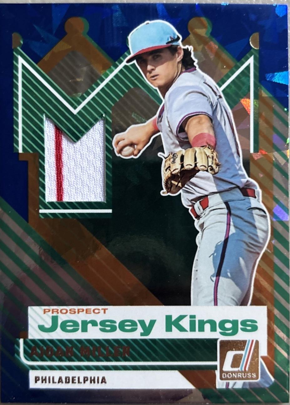 2025 Panini Donruss Prospect Jersey Kings Aidan Miller [Blue Ice] #PJK-AM card