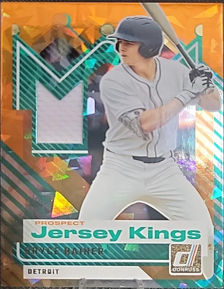2025 Panini Donruss Prospect Jersey Kings Bryce Rainer [Orange Ice] #PJK-BR card