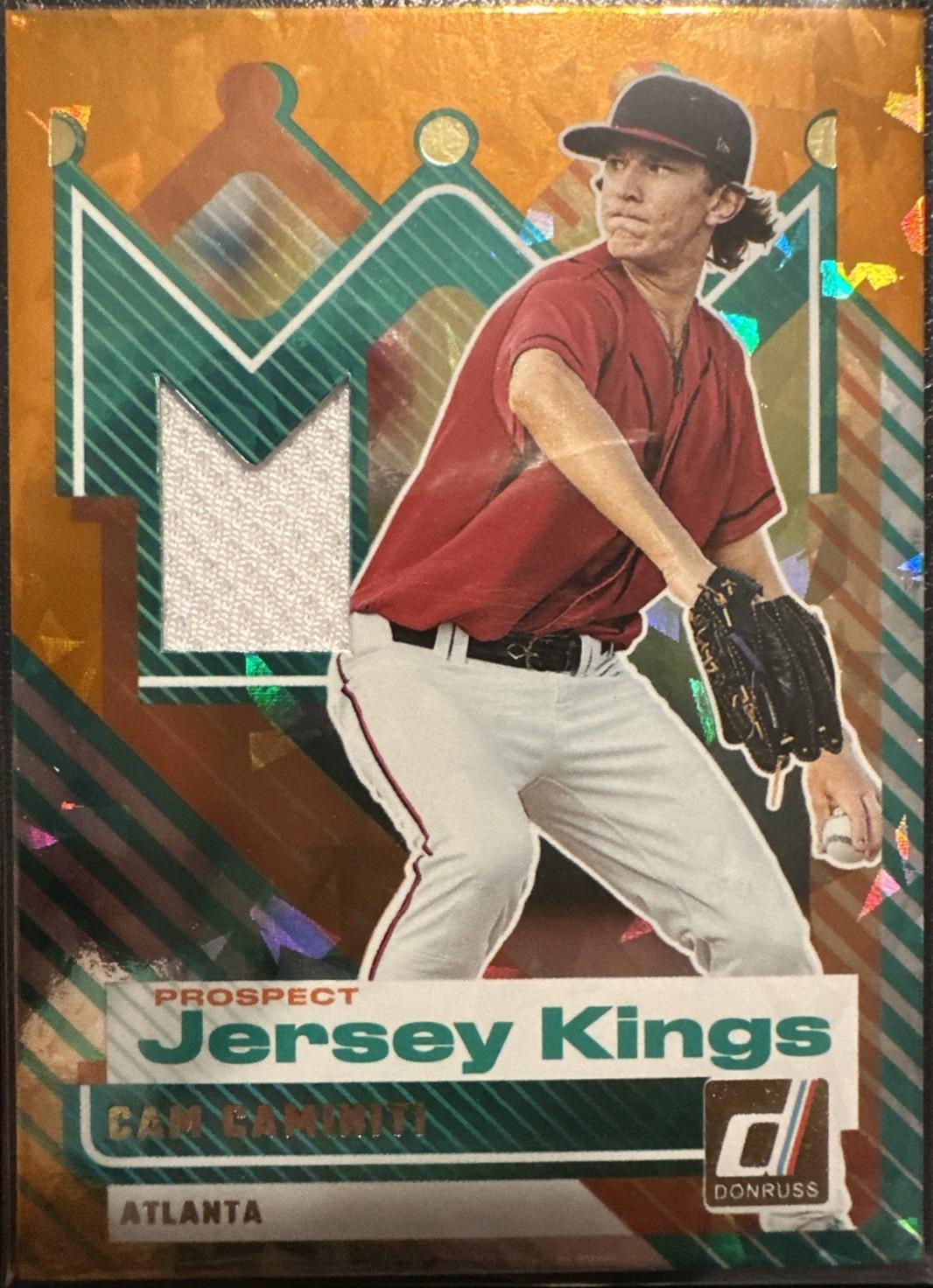 2025 Panini Donruss Prospect Jersey Kings Cam Caminiti [Orange Ice] #PJK-CC card