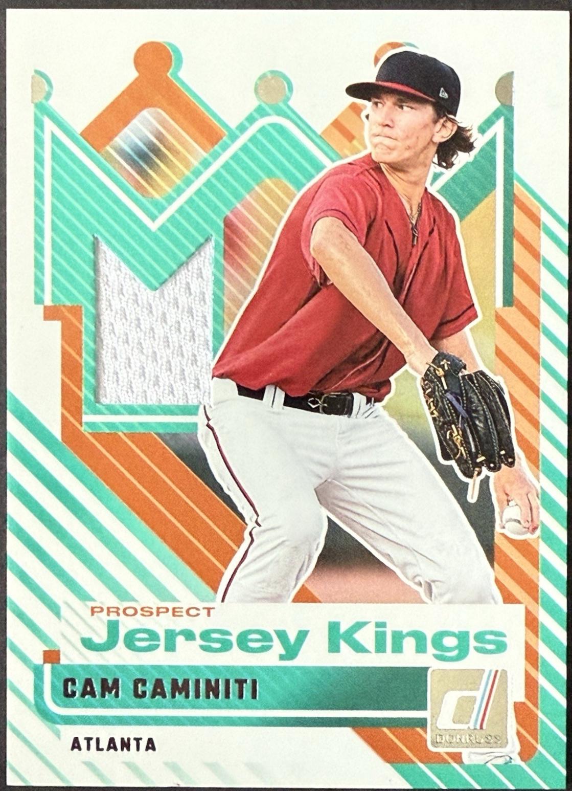 2025 Panini Donruss Prospect Jersey Kings Cam Caminiti #PJK-CC card