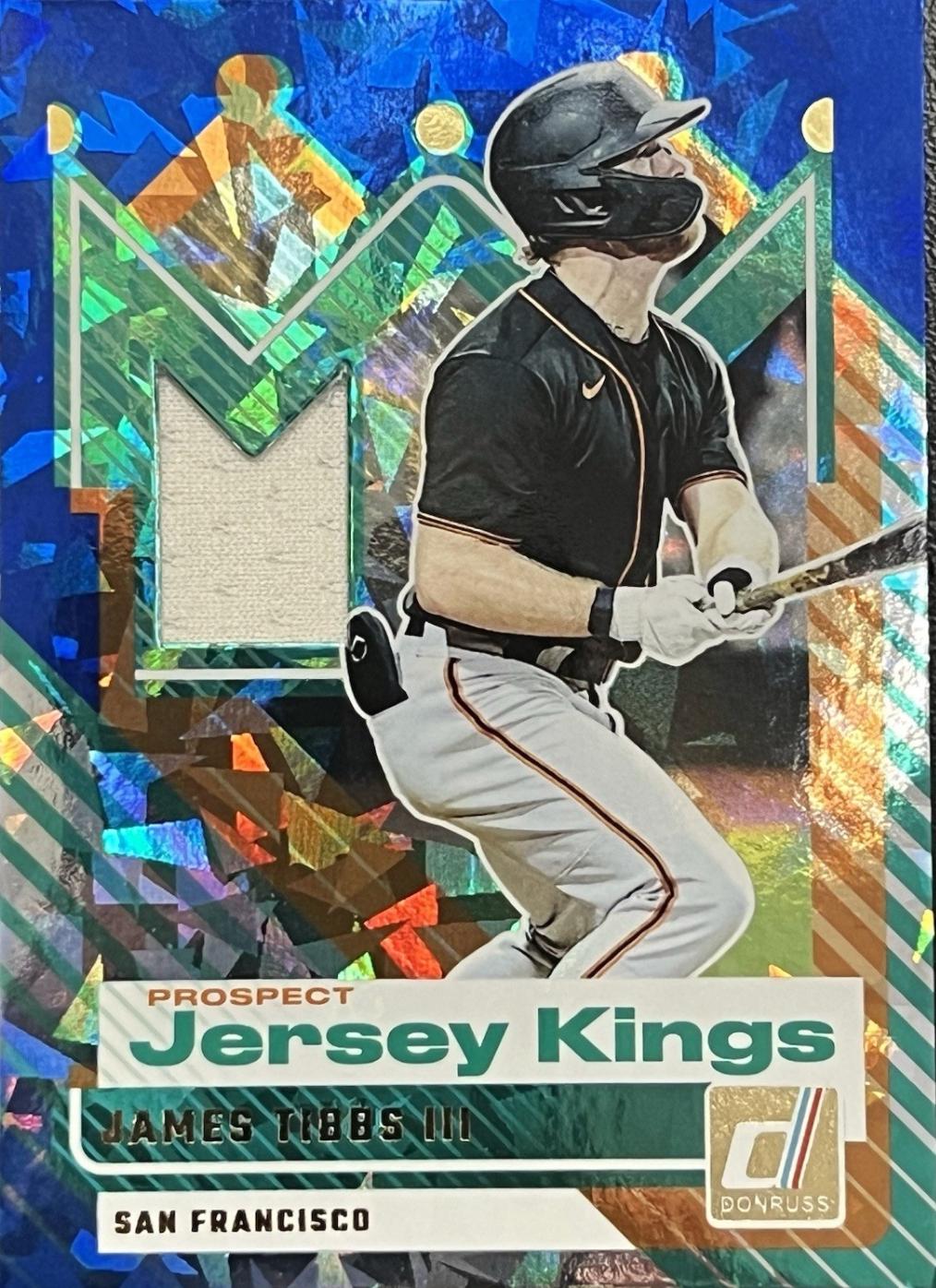 2025 Panini Donruss Prospect Jersey Kings James Tibbs III [Blue Ice] #PJK-JT card