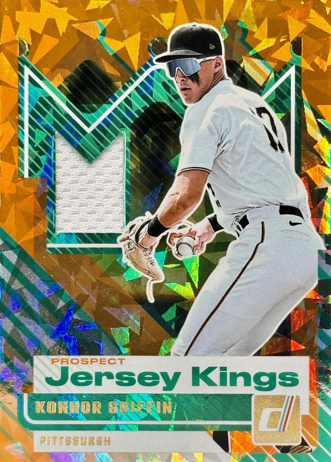 2025 Panini Donruss Prospect Jersey Kings Konnor Griffin [Orange Ice] #PJK-KG card