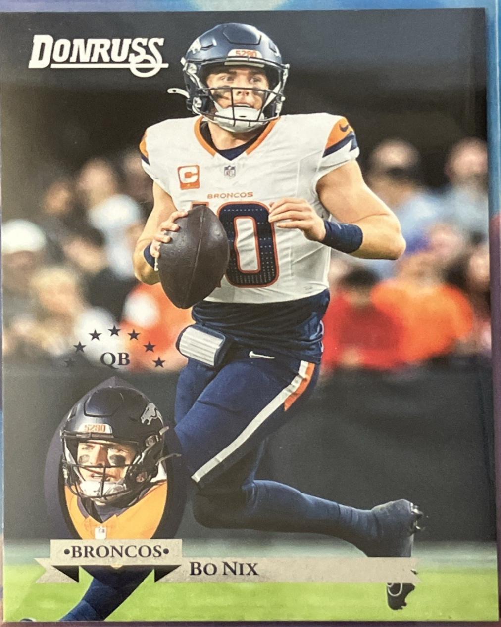 2025 Panini Donruss Retro 1995 Bo Nix #32 card