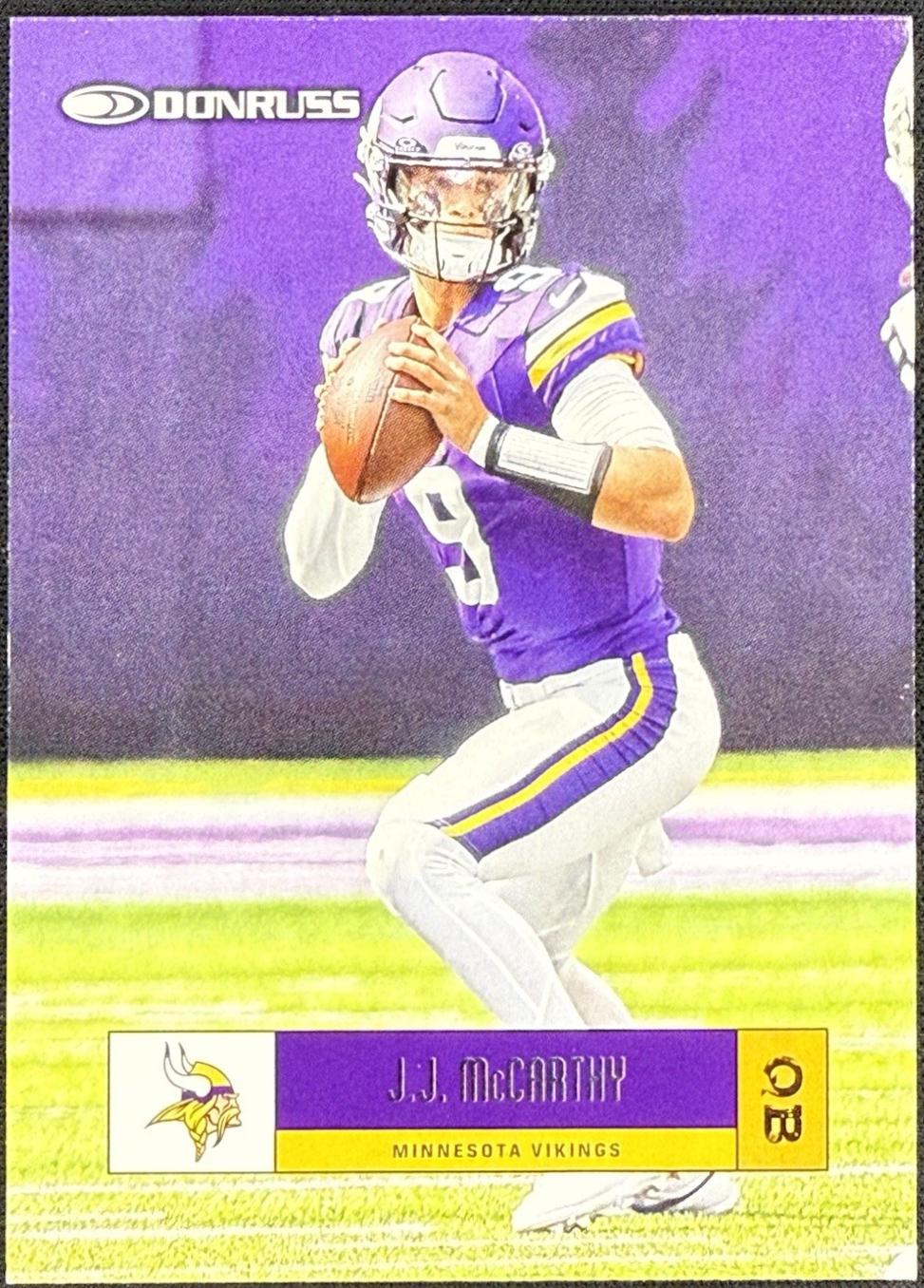 2025 Panini Donruss Retro 2005 J.J. McCarthy #R05-JMC card