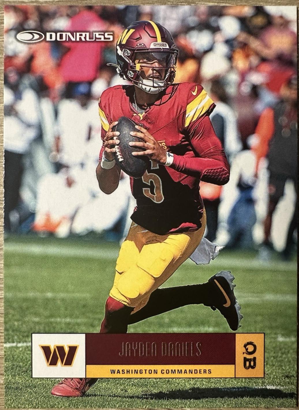 2025 Panini Donruss Retro 2005 Jayden Daniels #R05-JYD card