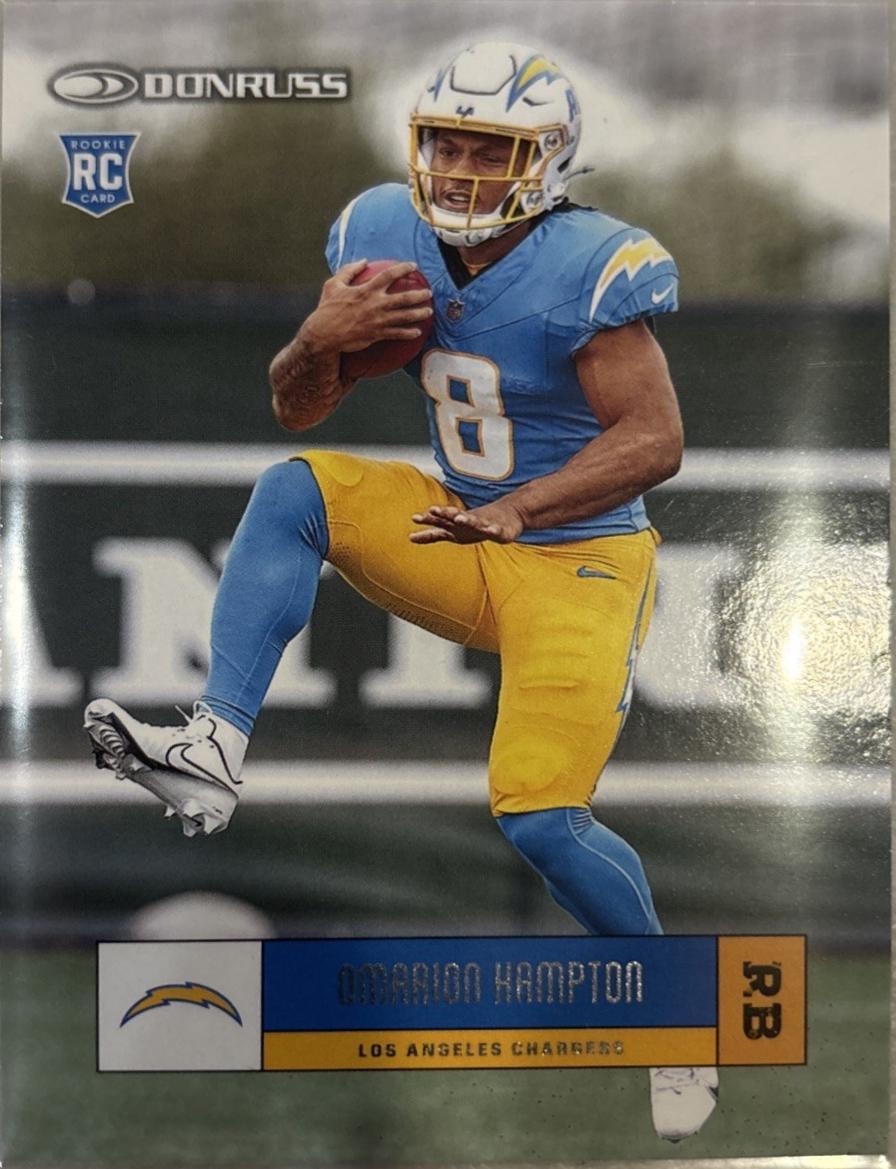 2025 Panini Donruss Retro 2005 Omarion Hampton #R05-OMH card