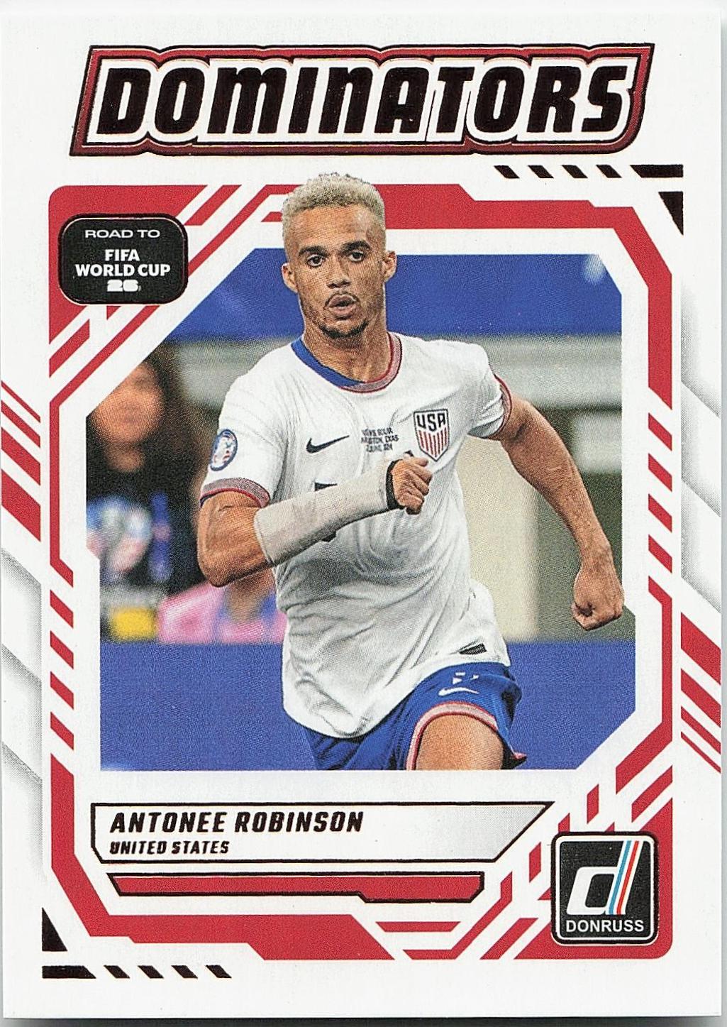2025 Panini Donruss Road to FIFA Dominators Antonee Robinson #18 card