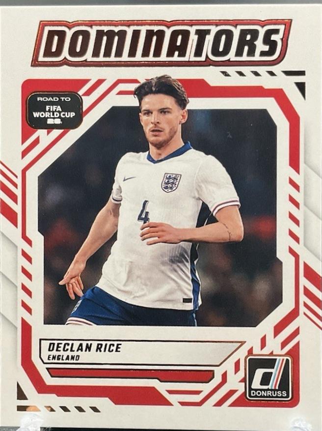 2025 Panini Donruss Road to FIFA Dominators Declan Rice #6 card