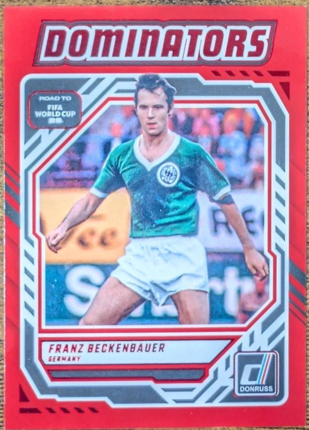 2025 Panini Donruss Road to FIFA Dominators Franz Beckenbauer [Red] #24 card