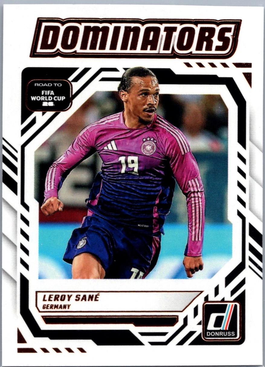 2025 Panini Donruss Road to FIFA Dominators Leroy Sane #1 card