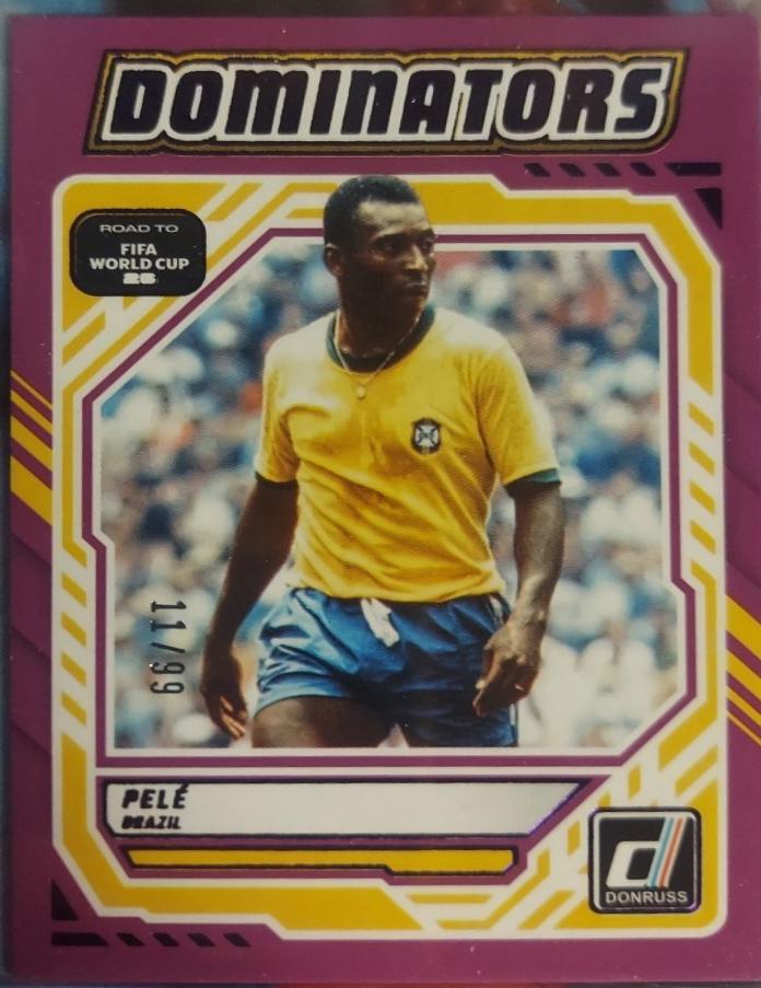 2025 Panini Donruss Road to FIFA Dominators Pele [Purple] #25 card