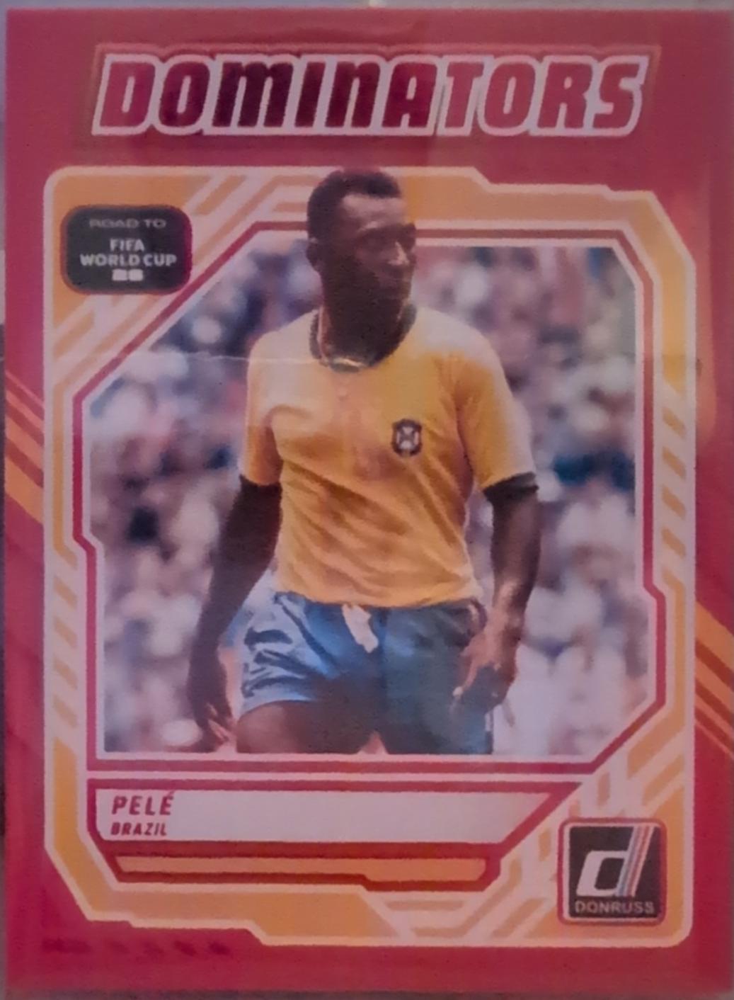 2025 Panini Donruss Road to FIFA Dominators Pele [Red] #25 card