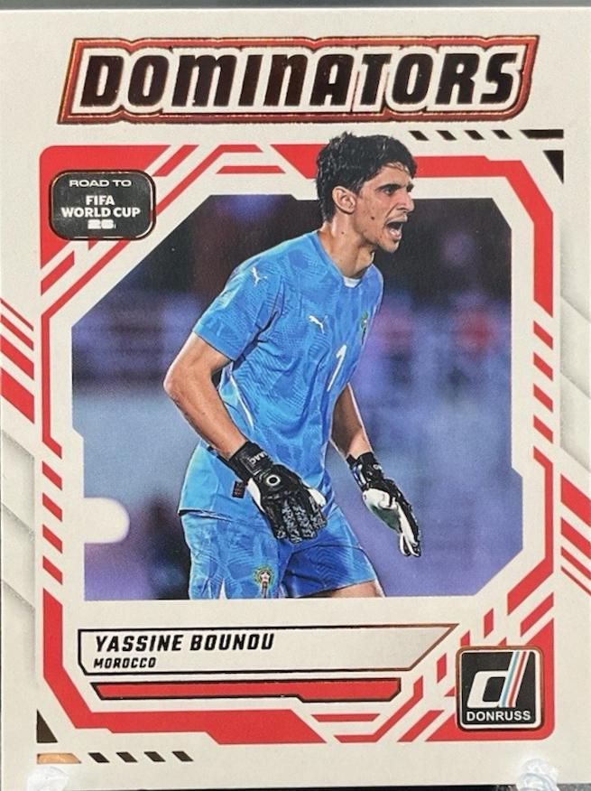 2025 Panini Donruss Road to FIFA Dominators Yassine Bounou #13 card