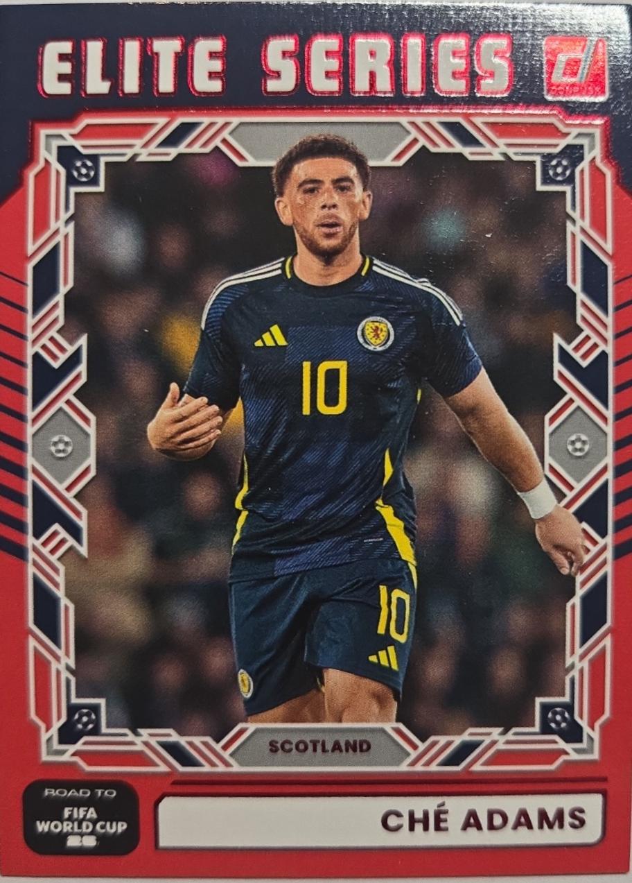 2025 Panini Donruss Road to FIFA Elite Series Che Adams [Red] #16 card