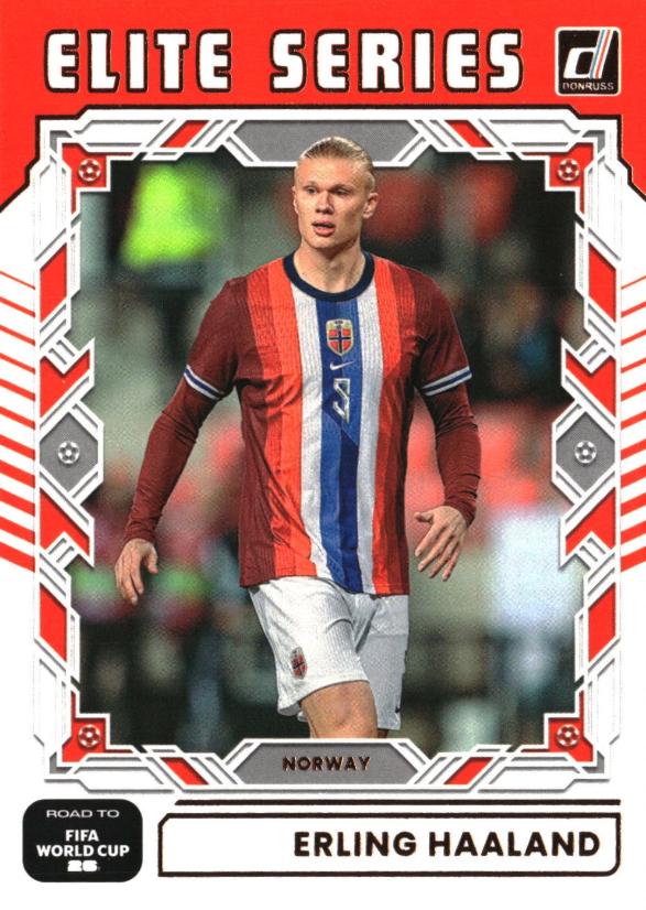 2025 Panini Donruss Road to FIFA Elite Series Erling Haaland #18 card