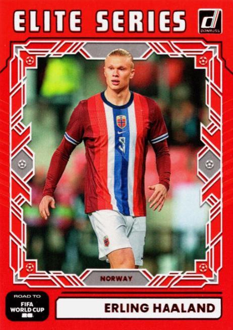 2025 Panini Donruss Road to FIFA Elite Series Erling Haaland [Red] #18 card