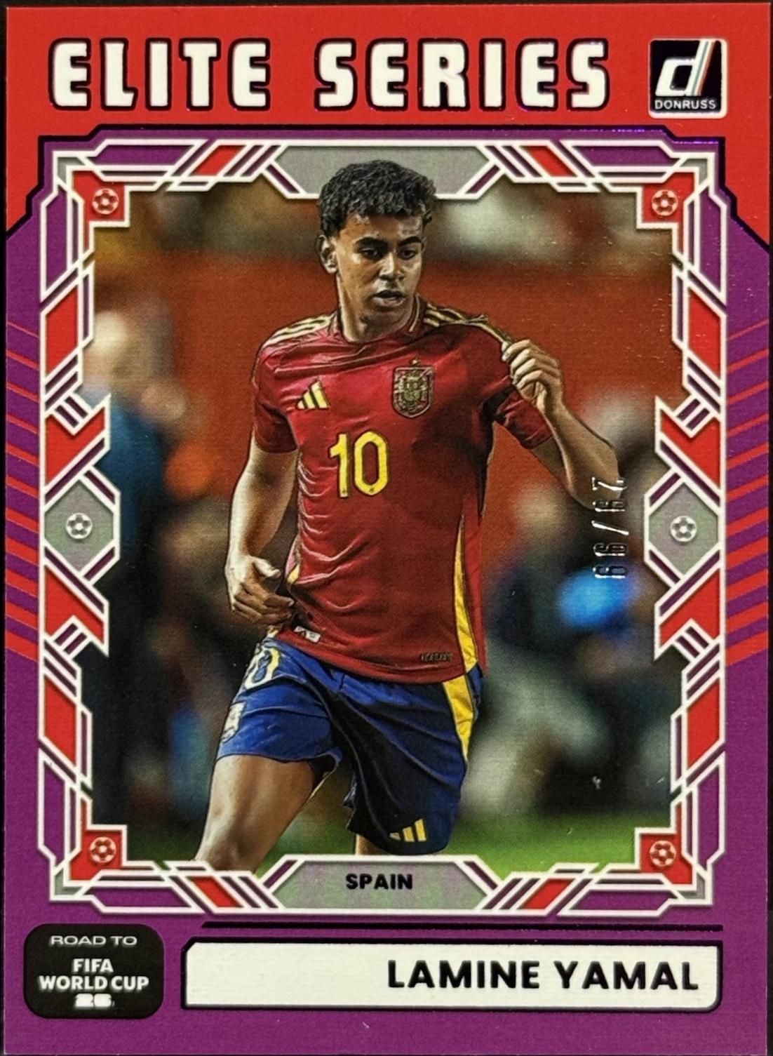 2025 Panini Donruss Road to FIFA Elite Series Lamine Yamal [Purple] #25 card