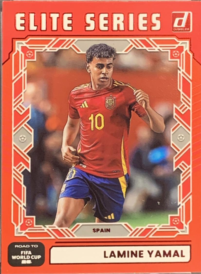 2025 Panini Donruss Road to FIFA Elite Series Lamine Yamal [Red] #25 card