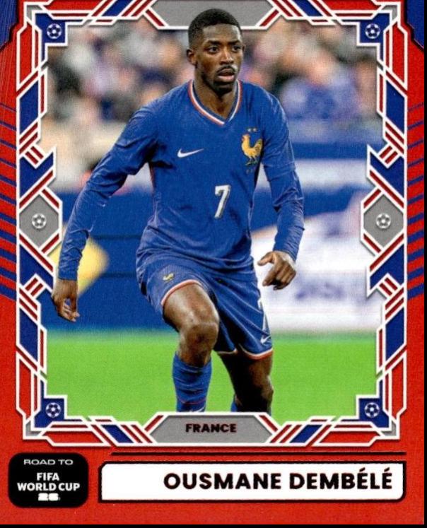 2025 Panini Donruss Road to FIFA Elite Series Ousmane Dembele [Red] #20 card