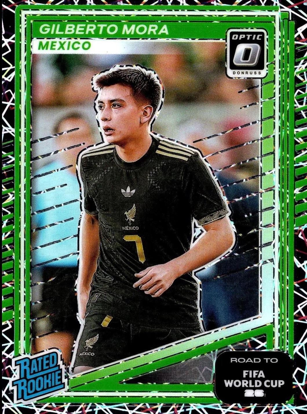 2025 Panini Donruss Road to FIFA Gilberto Mora [Velocity Optic] #214 card
