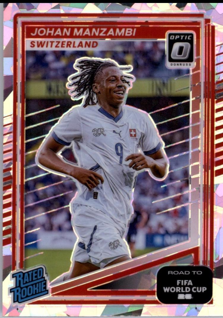 2025 Panini Donruss Road to FIFA Johan Manzambi [Ice Optic] #250 card